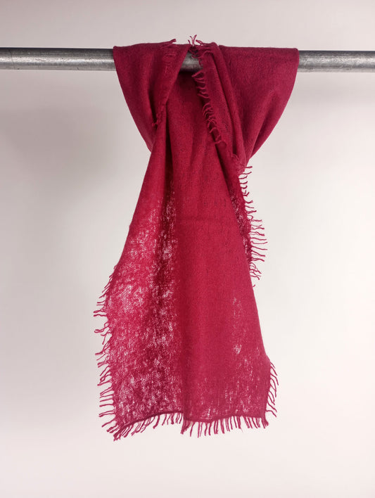 Mouleta Foulard cashmere bordeaux