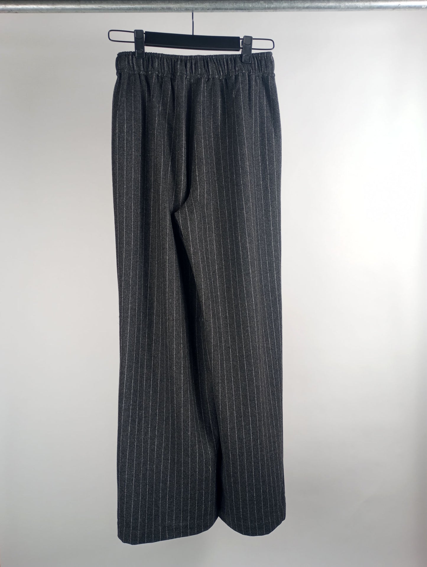 Grace Hose pinstrip wide leg dark grey