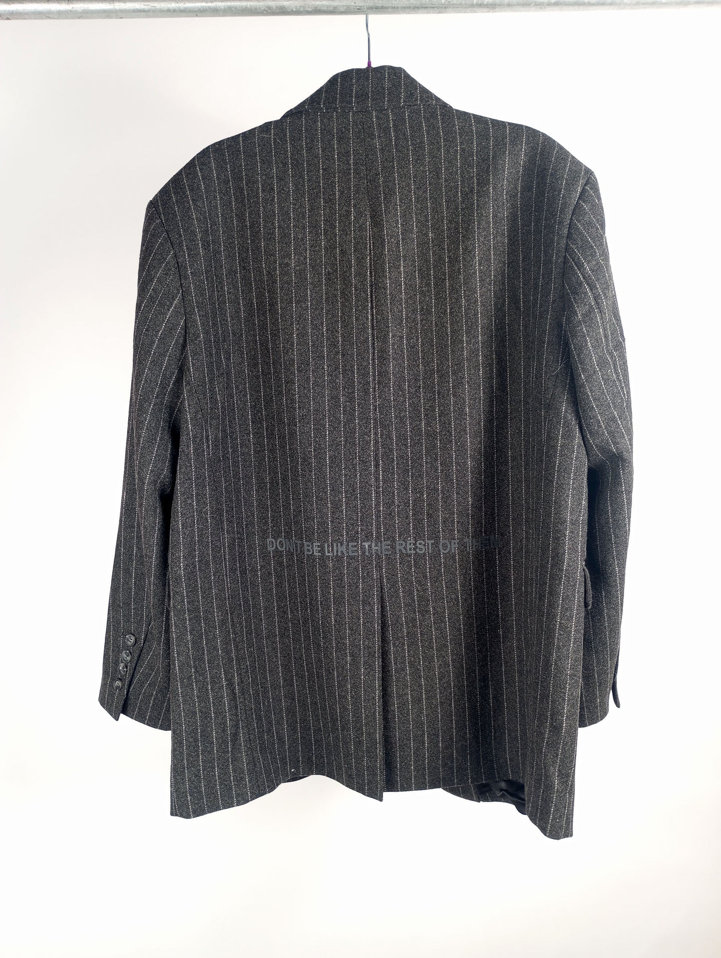 Grace Blazer pinstrip dark grey