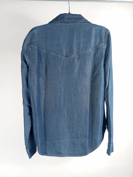 Bella Dahl Jeanshemd Westernstyle dunkelblau