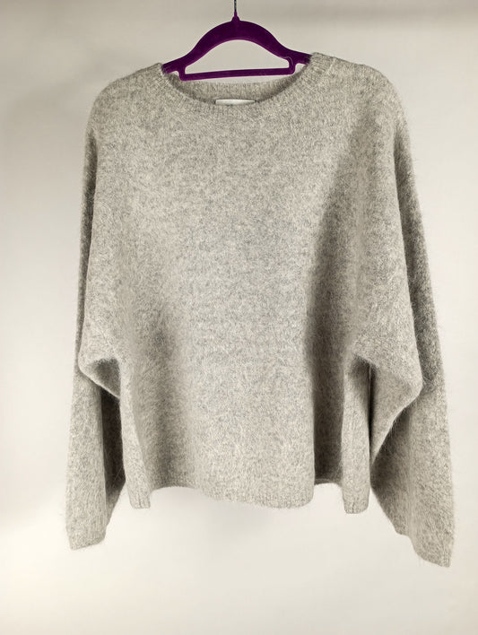 knit-ted Pullover Amalia light grey