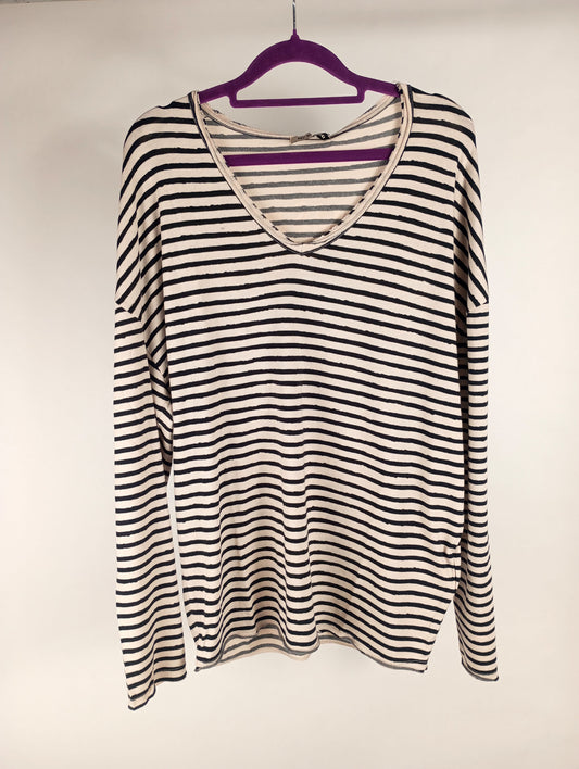 Liv Bergen Sweater Jupiter Stripe black