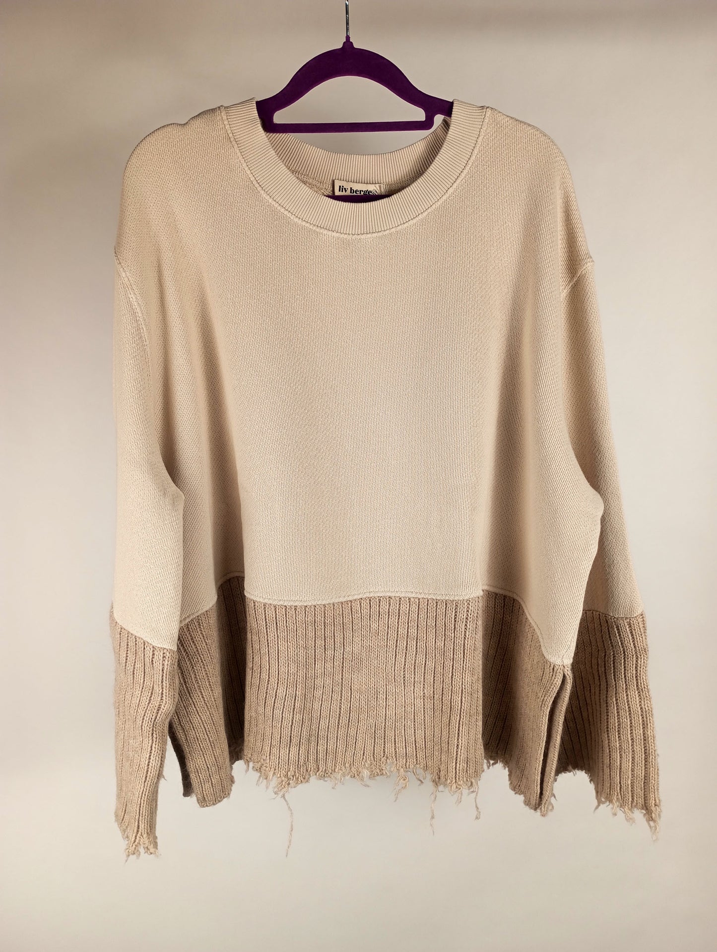 Liv Bergen Sweater Planet Cold Dye Vanilla