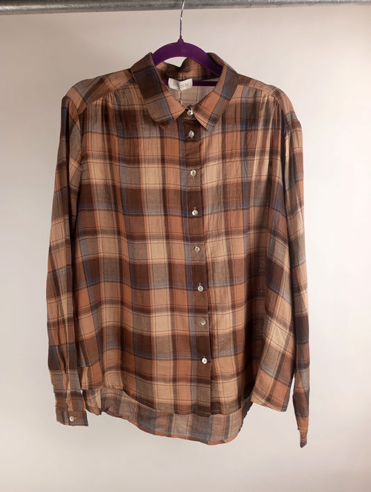 JcSophie Bluse Jezebel brown check