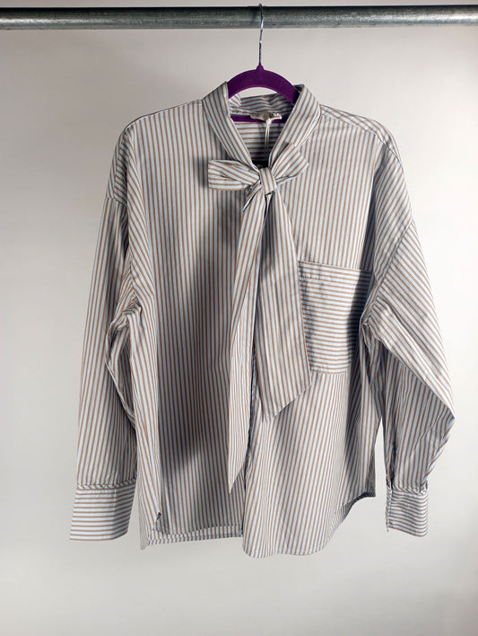 JcSophie Bluse Jody blue/brown stripes