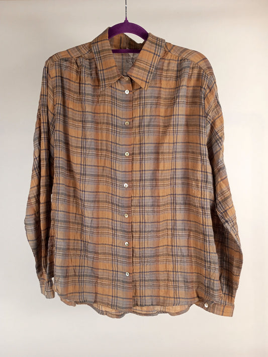 JcSophie Bluse Kara brown check
