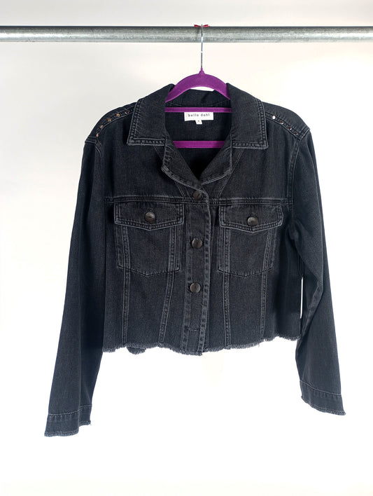 Bella Dahl Jeansjacke mit Nieten black