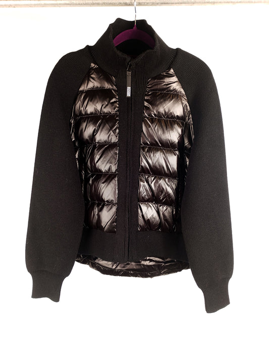 Montereggi Jacke Gift Steppstrickjacke black