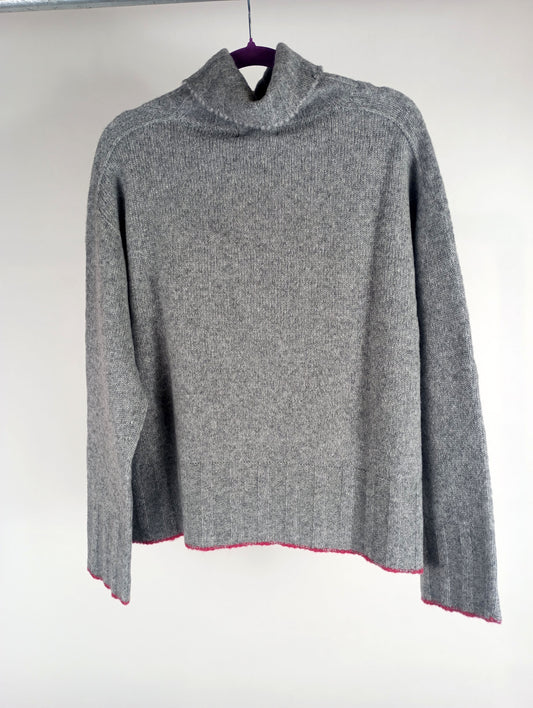 Tenné Strickpullover Cecilia grigio/rosa