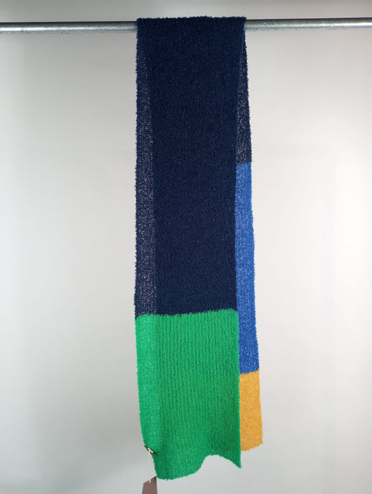 IBUH Schal Amy gelb/blau/navy/grün