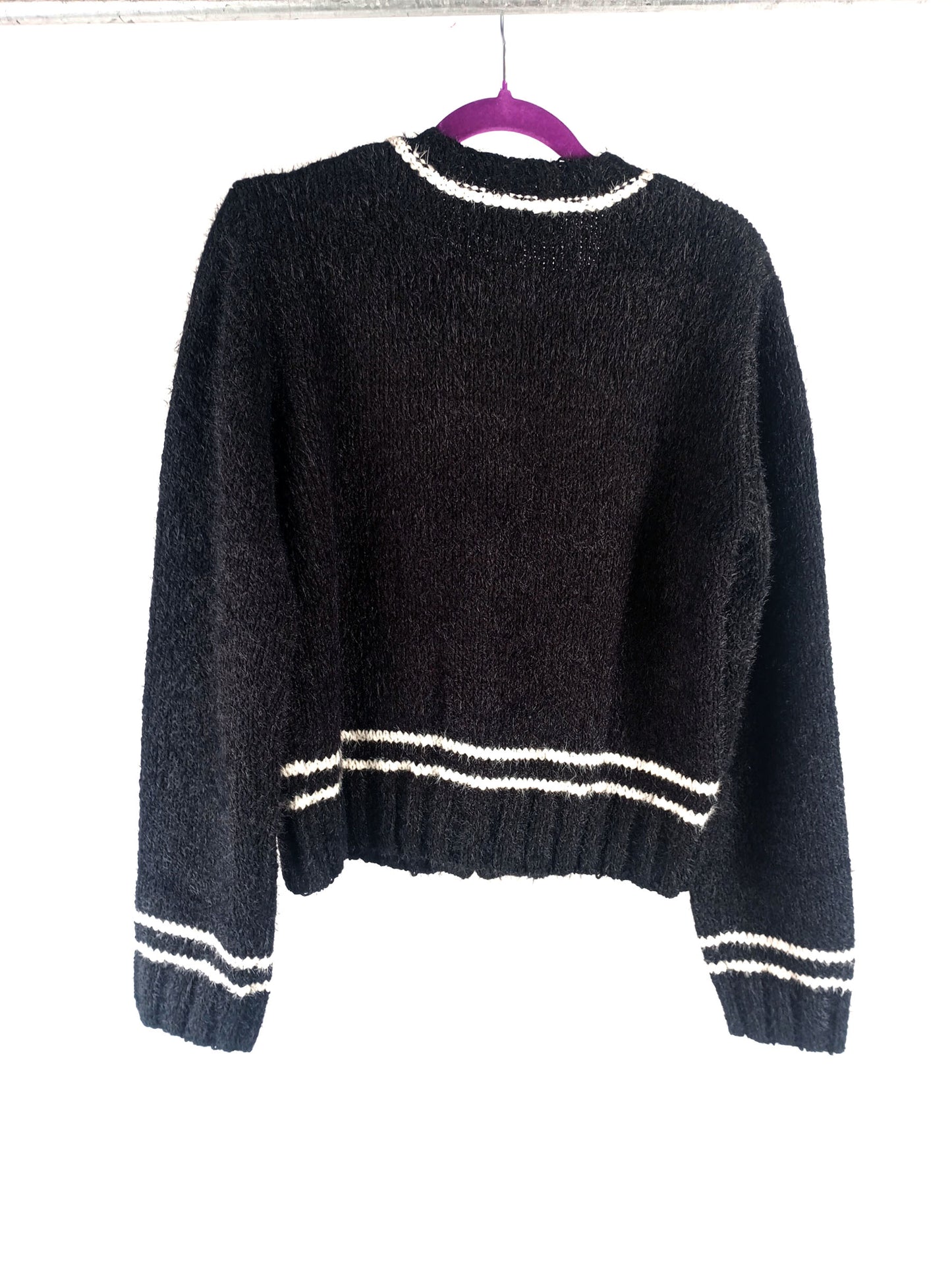 Bella Dahl Cardigan mit Kontraststreifen black