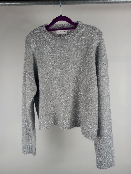 Bella Dahl Pullover mit silbernen Metallfasern
