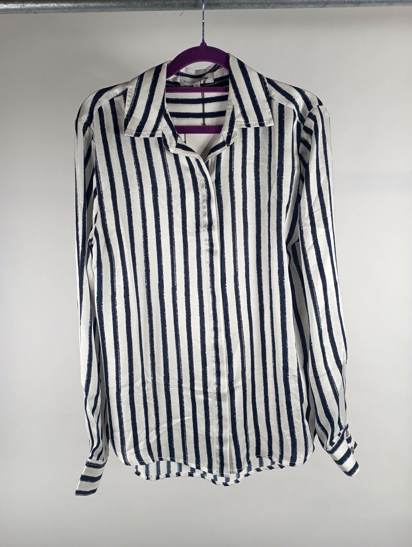 Bella Dahl Bluse gestreift weiß/schwarz/blau