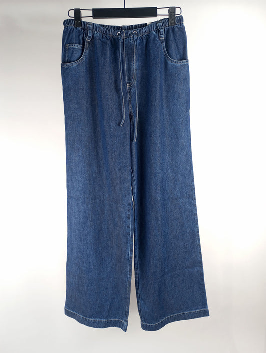 Bella Dahl Jeanshose mit Tunnenzug dunkelblau