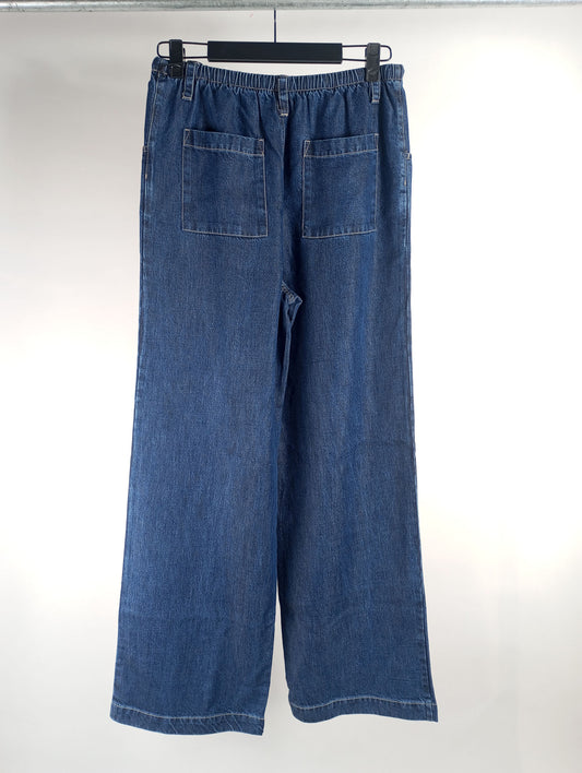 Bella Dahl Jeanshose mit Tunnenzug dunkelblau