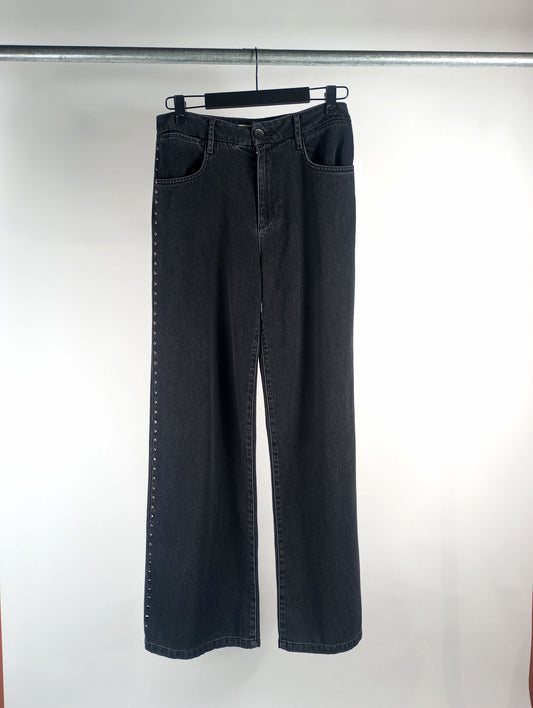 Bella Dahl Hose mit Nieten black