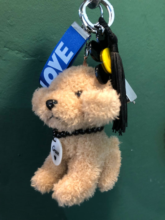 Grace Bag charm Bear and camera sand