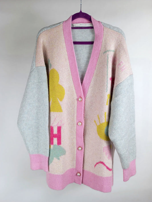 Herzensangelegenheit Cardigan feather multi