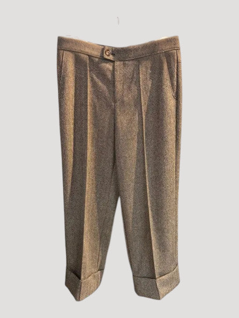 VON & ZU Hose fischgrat braun
