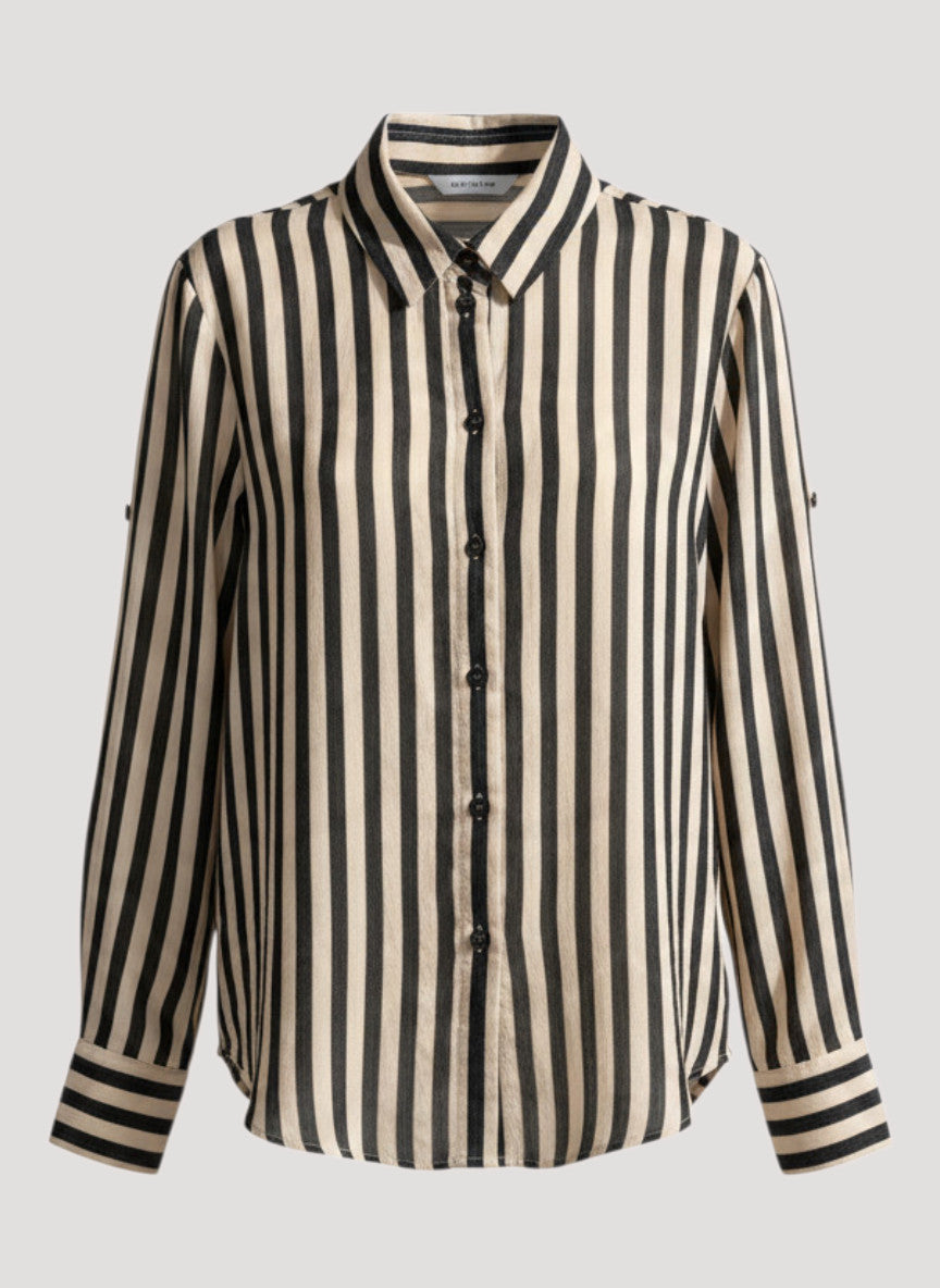 Bella Dahl Bluse gestreif black/ecru