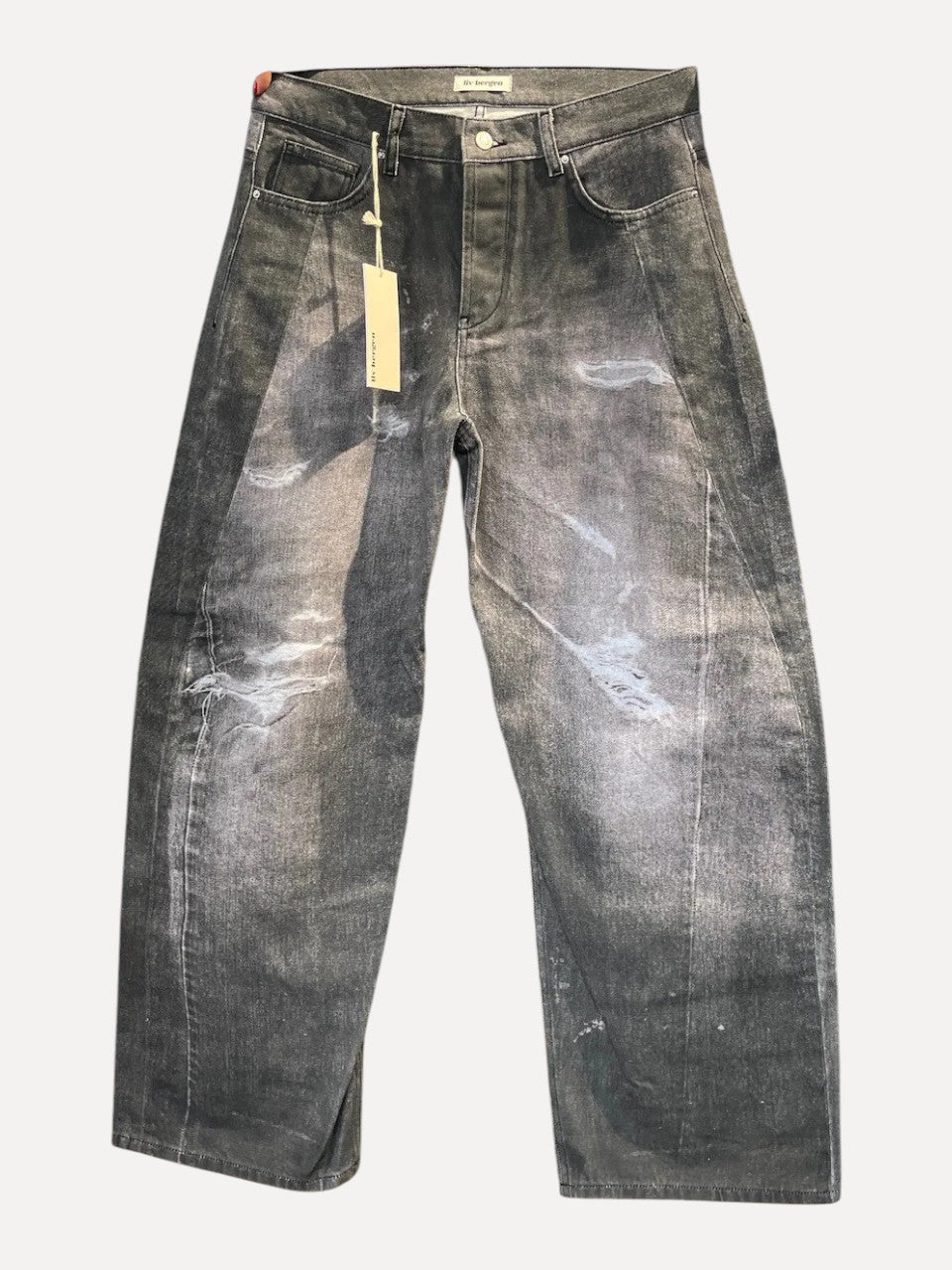 Liv Bergen Hose Hongkonk Laserprint darkgrey