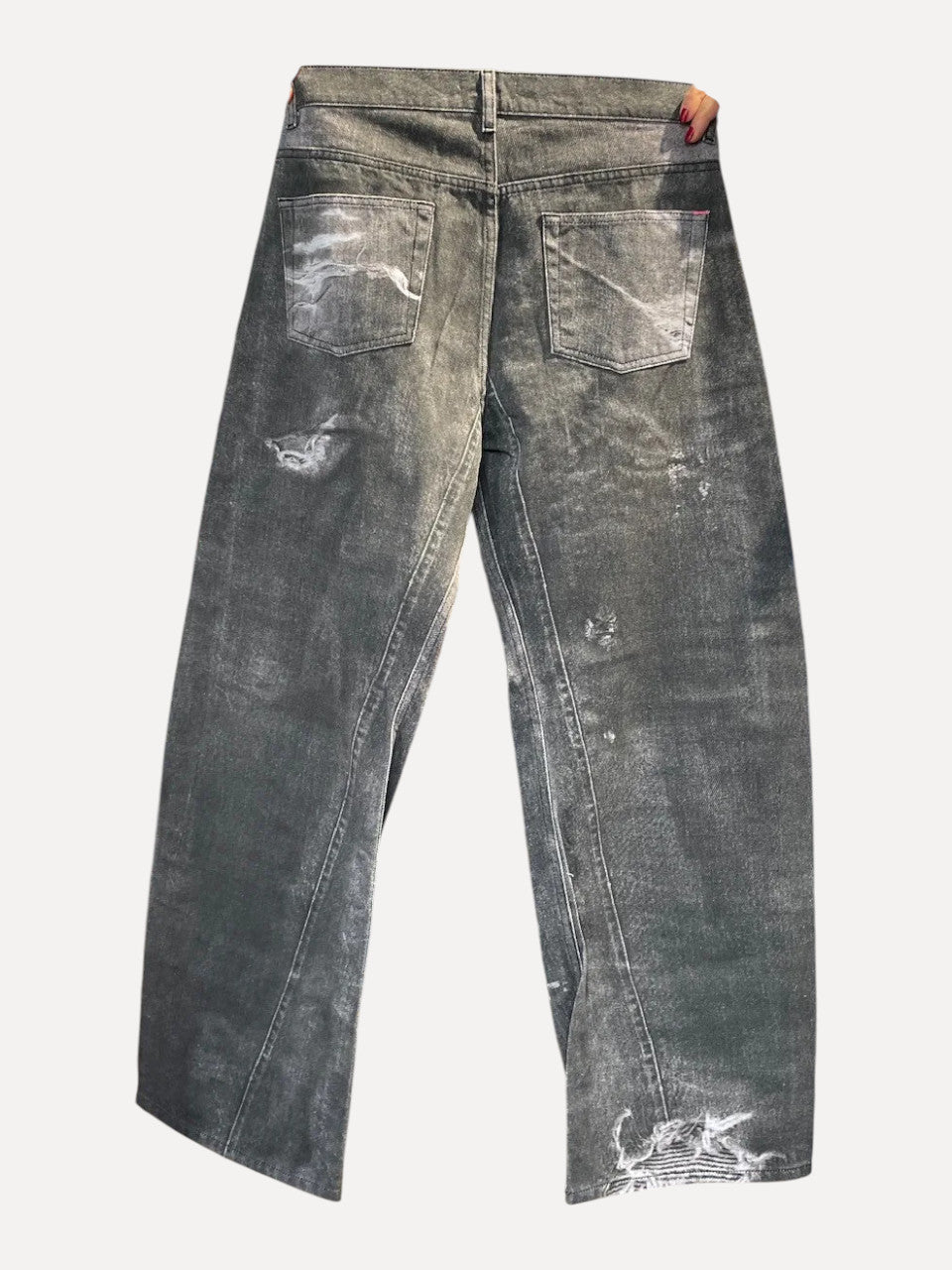 Liv Bergen Hose Hongkonk Laserprint darkgrey