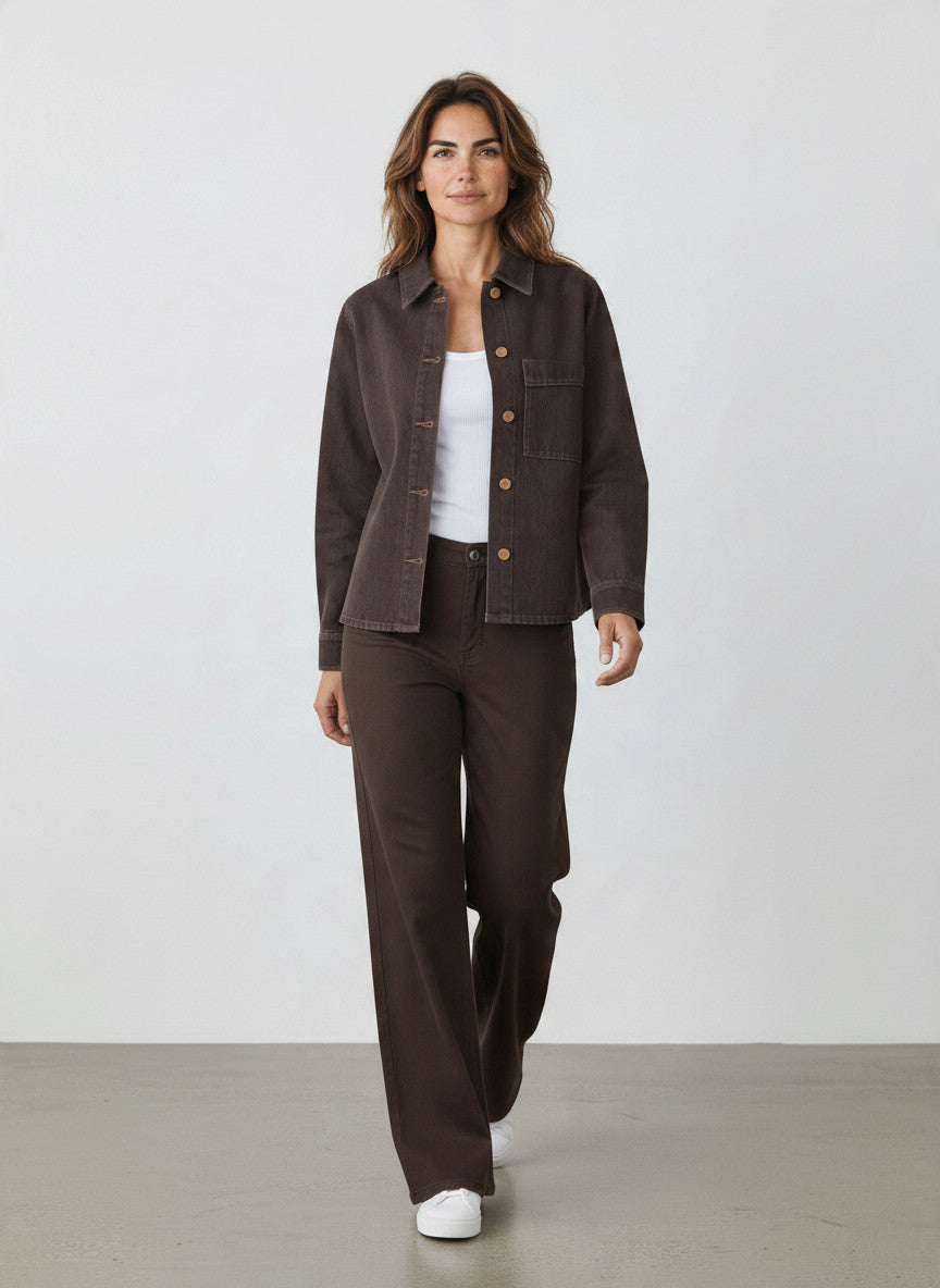 Goldgarn Shirt THE DENIM SHIRT brown