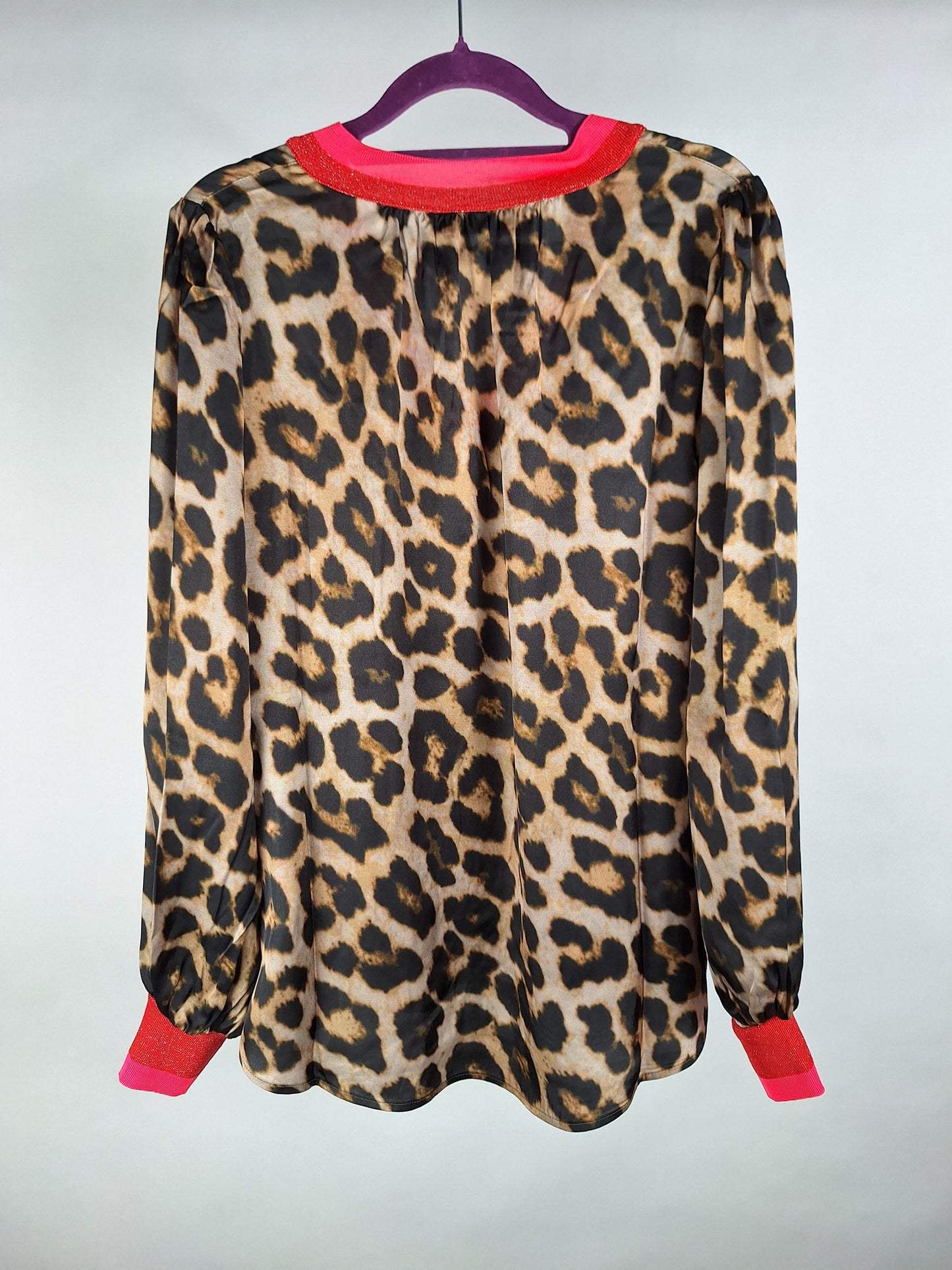 Grace Satinbluse Leo camel