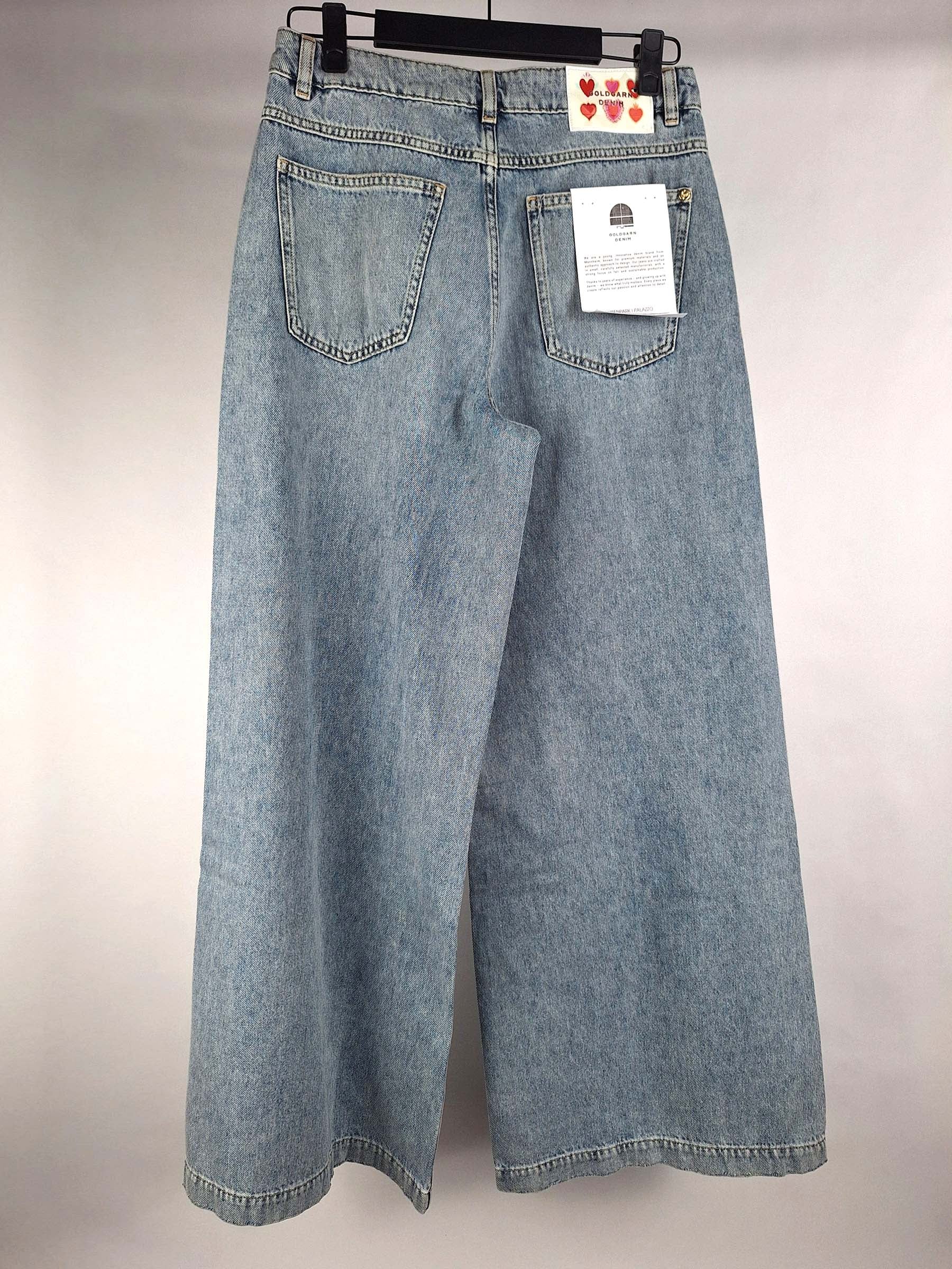 Goldgarn Jeans Luisenpark Palazzo short vintageblue