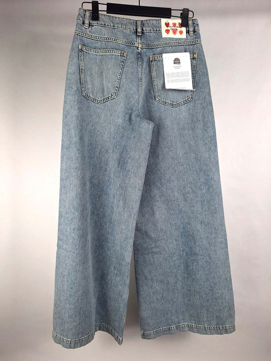 Goldgarn Jeans Luisenpark Palazzo short vintageblue