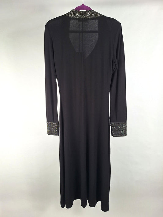 Grace Jerseykleid mit Glitzerkragen black