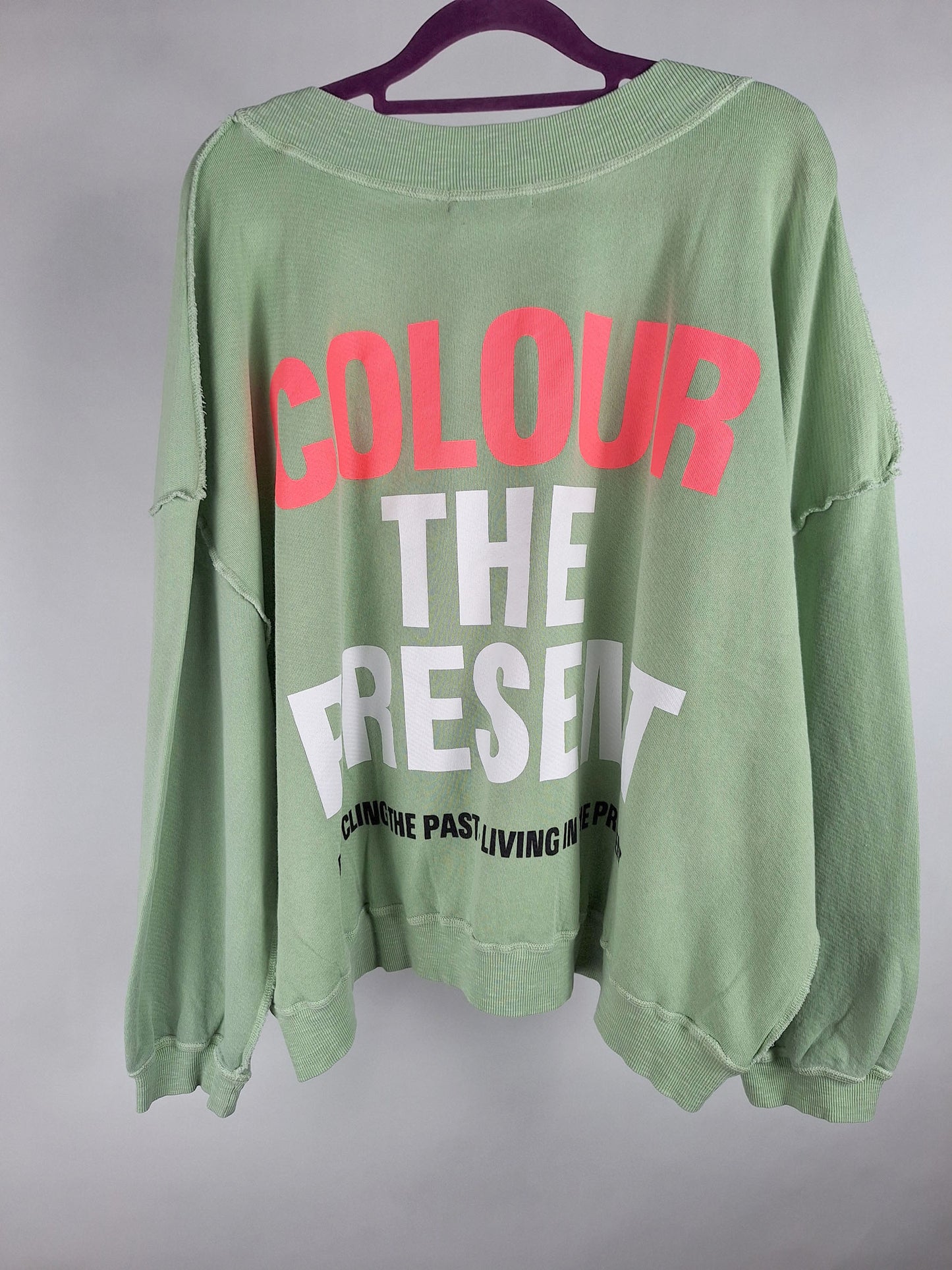 Liv Bergen Sweater Sky Organic Green Ash