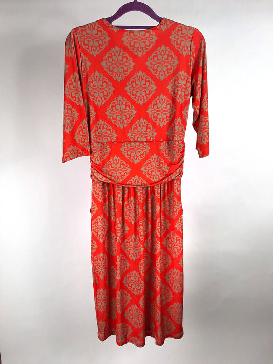 marivie Kleid Boss I need mor money! floral red