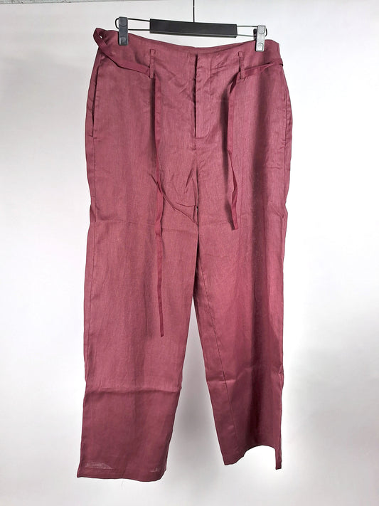 JcSophie Leinenhose Loire maroon