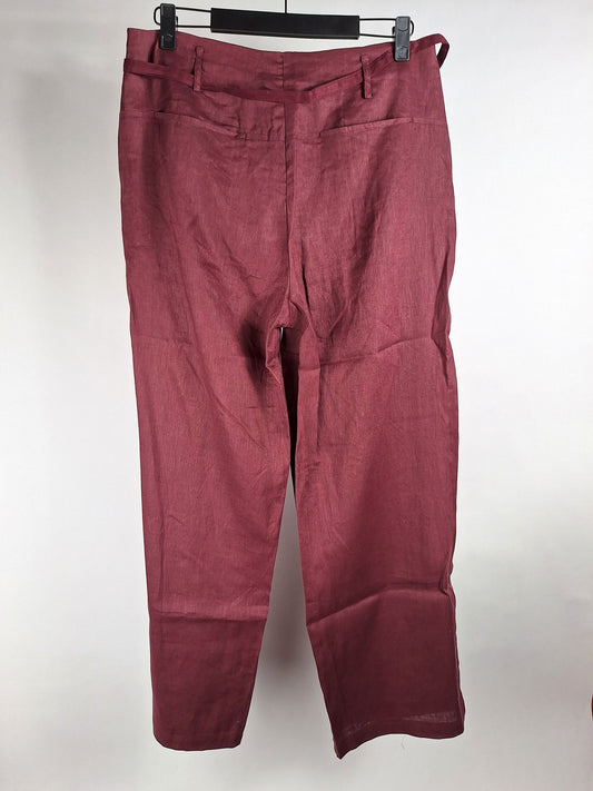JcSophie Leinenhose Loire maroon
