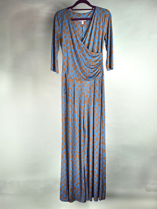 Marivie Jumpsuit Jump in! graphic greige