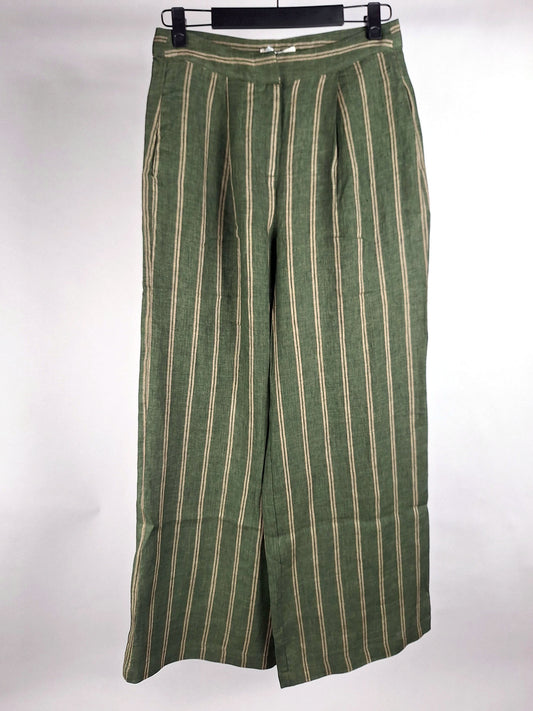 JcSophie Leinenhose Leroy green stripes