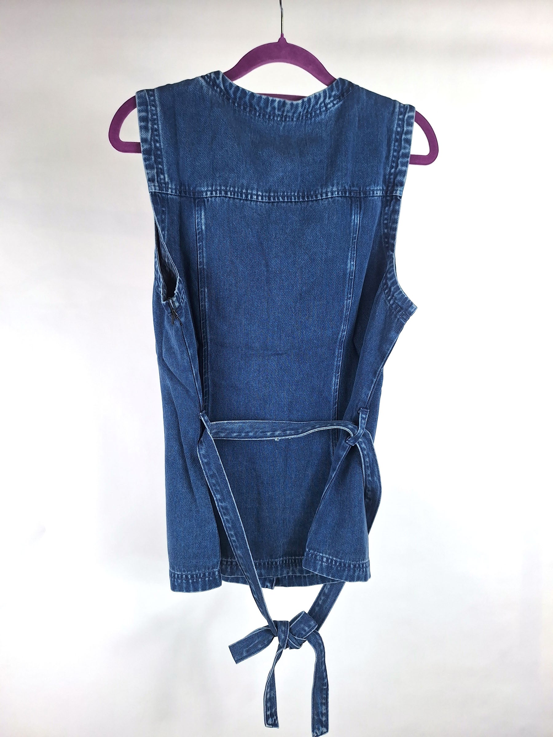 Bella Dahl Jeansweste mit Gürtel denim