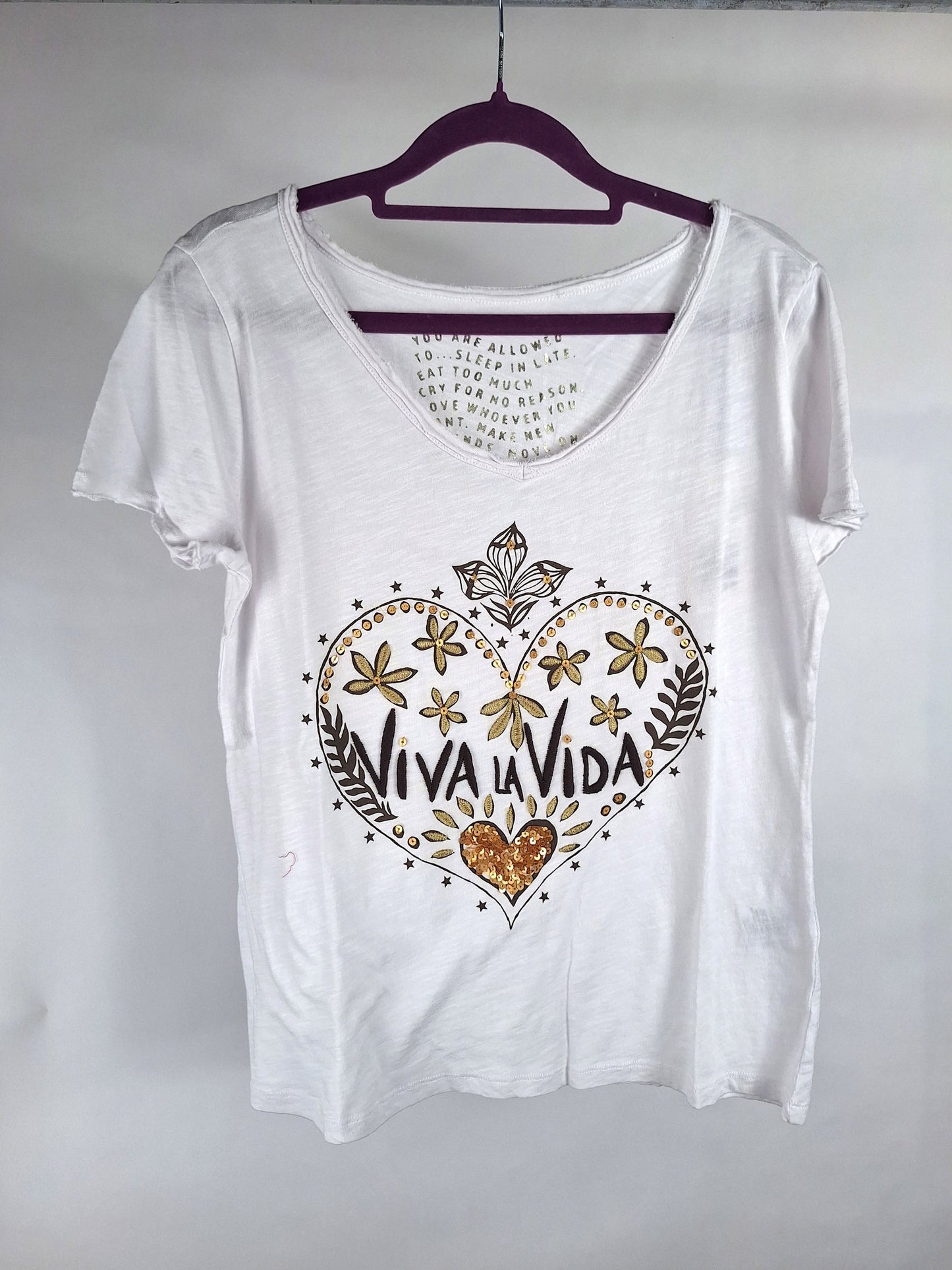 Grace Shirt Viva la Vida white