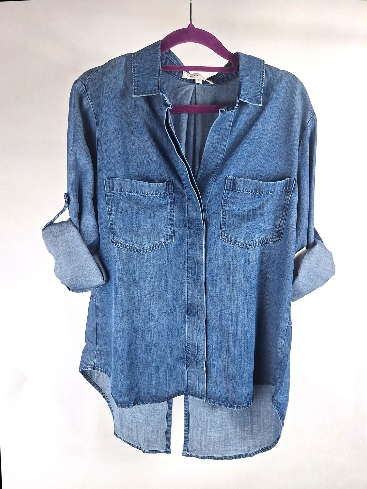 Bella Dahl Jeanshemd Split button down moonlight