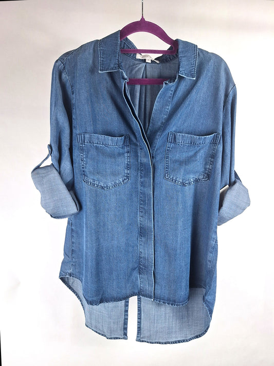 Bella Dahl Jeanshemd Split button down moonlight