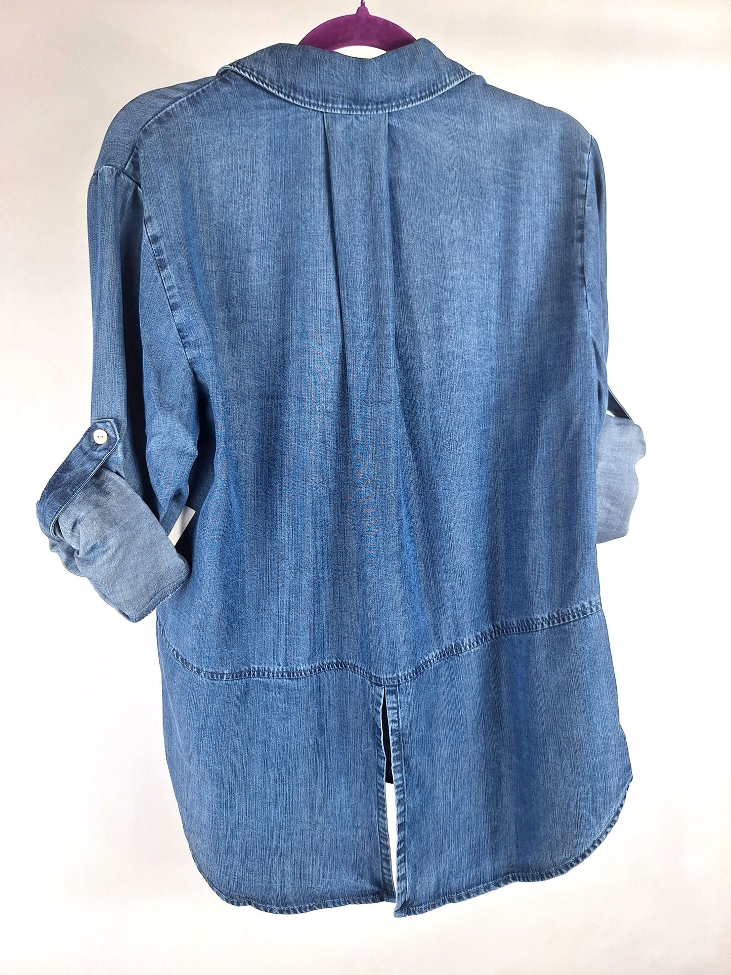Bella Dahl Jeanshemd Split button down moonlight