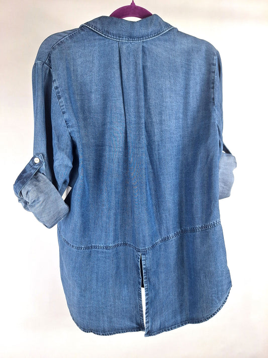 Bella Dahl Jeanshemd Split button down moonlight