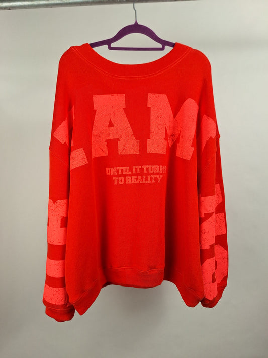 Liv Bergen Sweater Sky Dreaming red