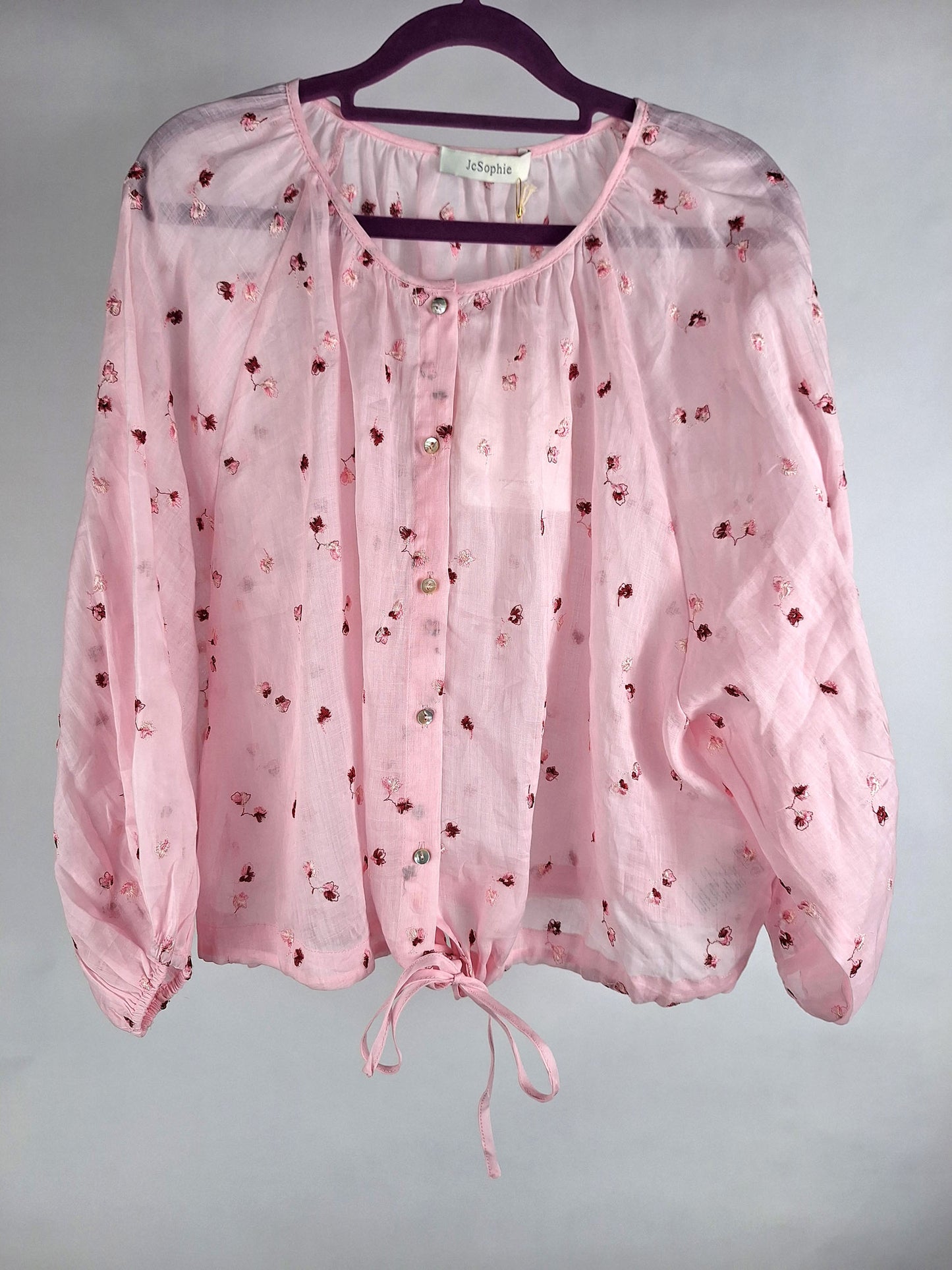 JcSophie Bluse Maureen Stickerei rose pink