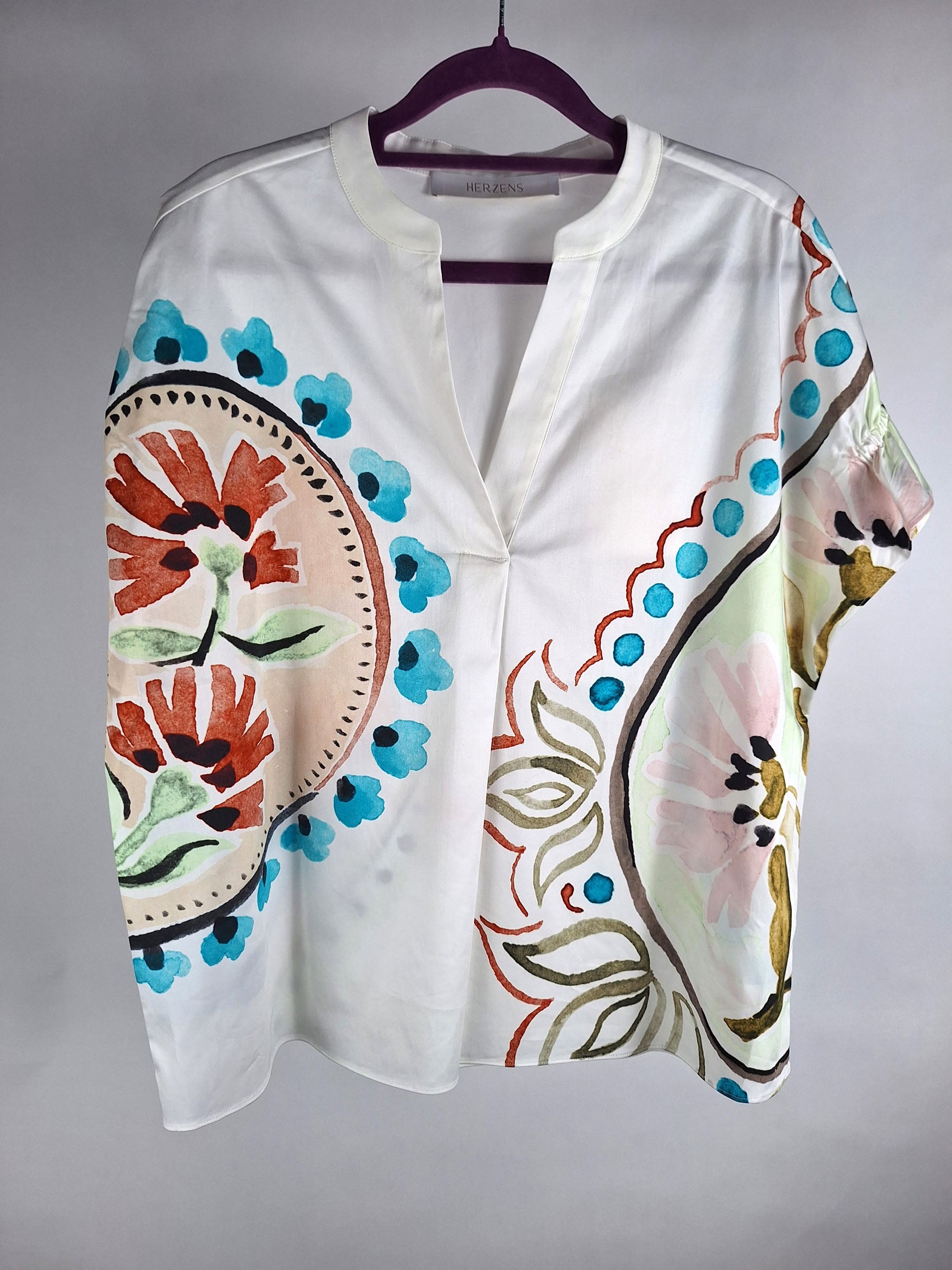Herzensangelegenheit Bluse turquoise multi