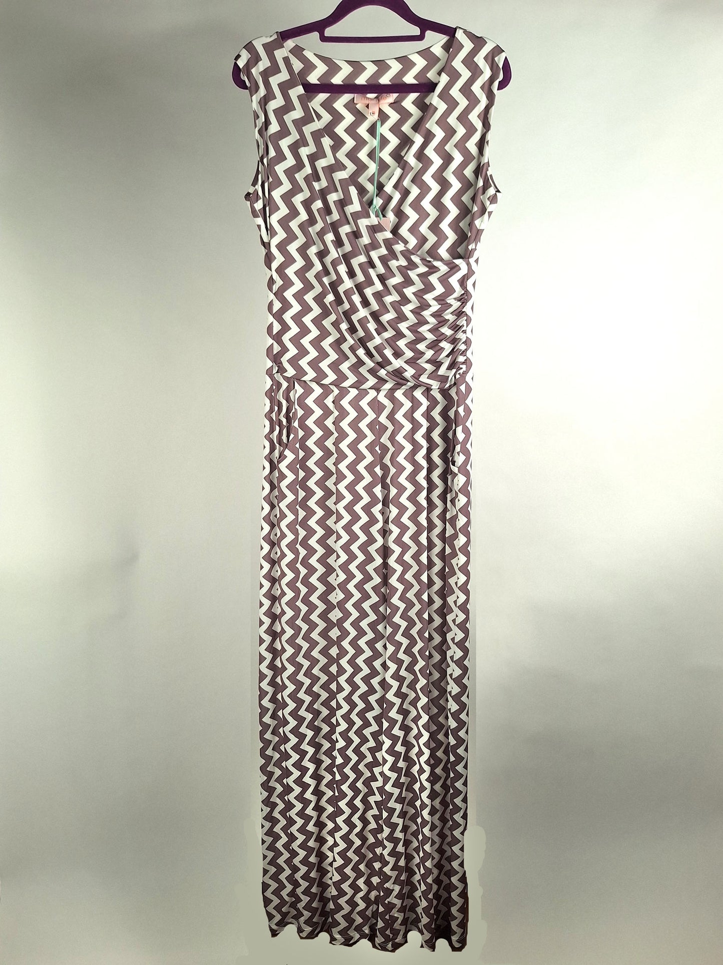 Marivie Jumpsuit Summertime! zigzag brown