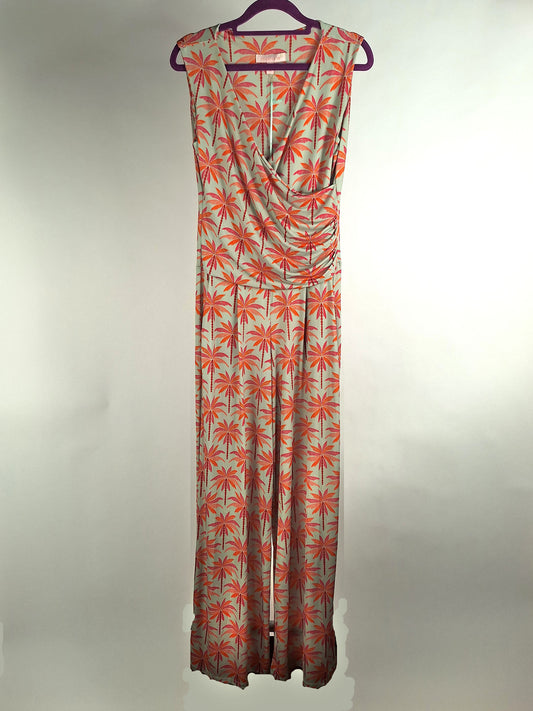 Marivie Jumpsuit Summertime! palms sage