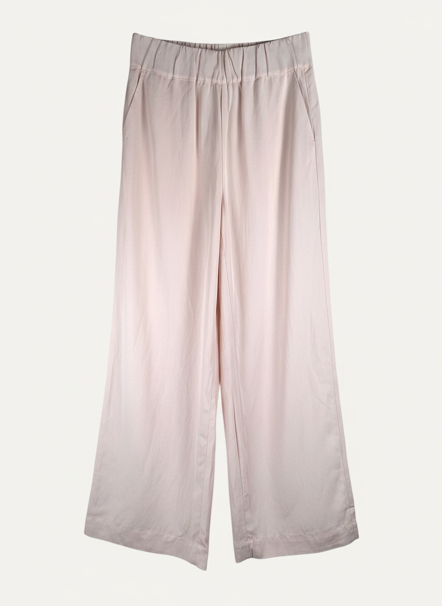 Magasin Dawo JcSophie Hose Marcy in Barley Pink aus Lyocell und Leinen mit elastischem Bund