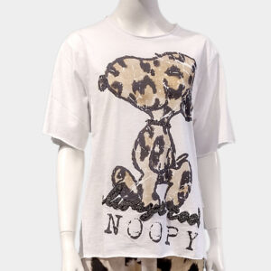 Frogbox T-Shirt Snoopy with leo mit Schmucksteinen